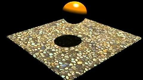 Animated simulation of the ball falling to the ground with 3ds max