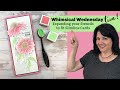 Stamp and Chat- Whimsical Wednesday - Expanding You Stencils to Fit Slimline Cards