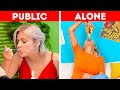 Girls in Public vs. Girls Alone || Hilarious Relatable Moments