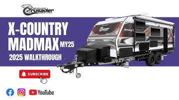 2025 Crusader X-Country Mad Max | Fully Off-Road Caravan Walkthrough | Full Fibreglass Construction