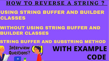How to reverse a String without String Buffer and Builder || Reverse a String Java Program