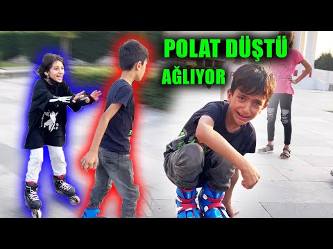 POLAT AĞLADI ! SUDE ve POLAT PATEN SÜRÜYOR ! POLAT YERE DÜŞTÜ