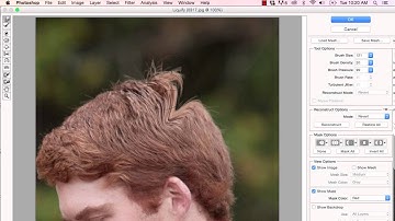Photoshop Tutorial - Fix Hair with Liquify Tool