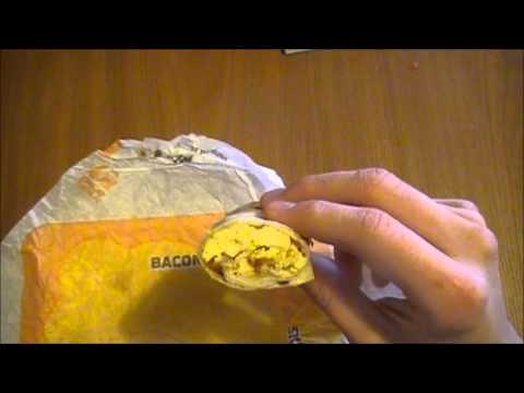 Taco Bell Breakfast - Sausage and Bacon Breakfast Burritos - Fast Food Review