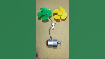 How I Control Two DC Fan Motor With a Gear Motor Generator _ DC Motor #dcmotor #tech #shorts
