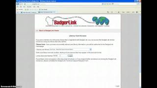 Home Access to Badgerlink