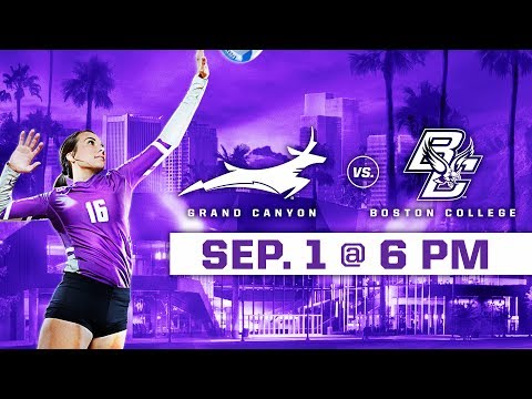 GCU Women's Volleyball vs. Boston College Sept 1, 2018