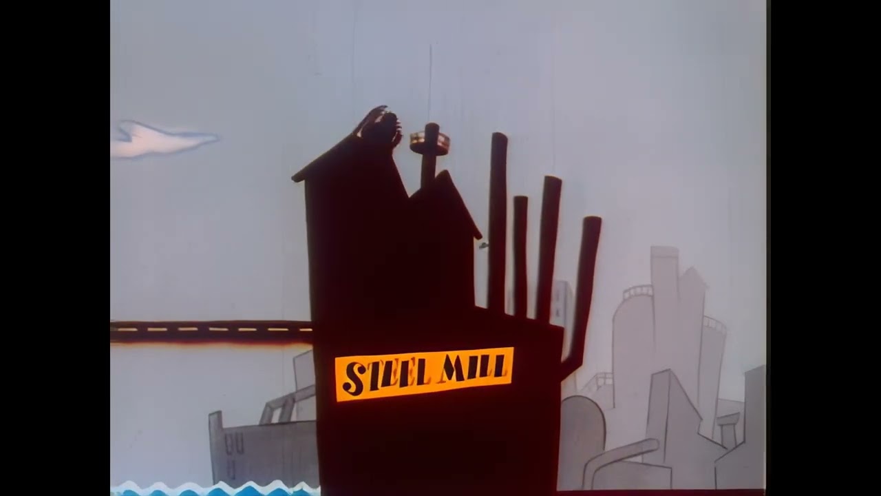 1940s animation – Leapfrog economics in the Cold War - A.I.-Restored  – [ 4K60FPS | Audio Enhanced ]