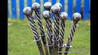 Холодная ковка ручек торсеон для шампуров,своими руками.Часть1.Cold forging of handles.mp3 Холодная ковка ручек торсеон для шампуров,своими руками.Часть1.Cold forging of handles.mp3