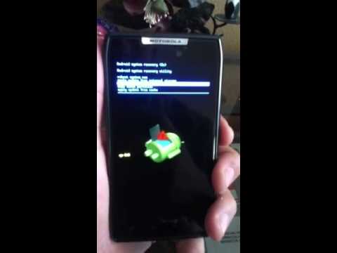 Motorola Droid Razer 잠금 해제 / 초기화 방법