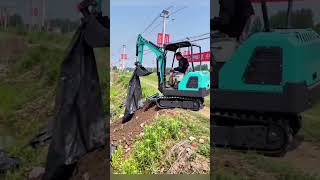 Mini excavators can do a lot of work; they can dig, grab, and crush. #miniexcavator #microexcavator