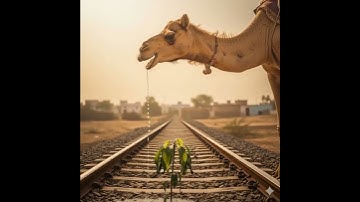 Camel saved the mango🥭 tree from drying up  #shortfeeds #ai #animation