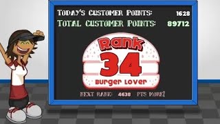 [WEEKEND PLAYS] Reaching Rank 34 in Papa's Burgeria...