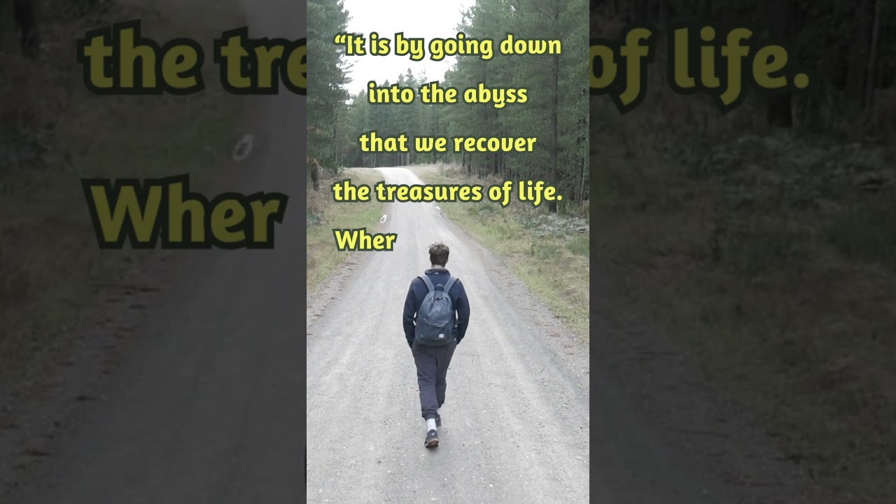 Uplifting and inspiring Joseph Campbell quote for Life and Love Introspection