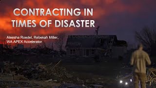 Contracting in Times of Disaster