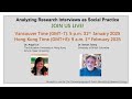 Analyzing Research Interviews as Social Practice