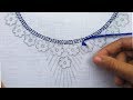 Hand Embroidery, Beautiful Neck Embroidery Design