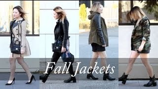 FALL JACKET LOOKBOOK | Trench Coat, Military/Camo, Anorak & Leather Moto/Biker Jacket Trf Coat