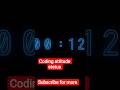 Coding stetus #coder #coding #programming #codewithharry #codewithme #codingpractices #codelife