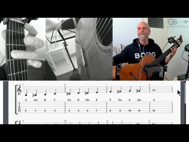 Hoe vind en leer je alle tonen op de hele gitaarhals (met download)
