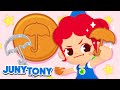 Dalgona | Korean Toffee Candy | We Have Fun Shapes! | Food Song | Kids Songs | JunyTony