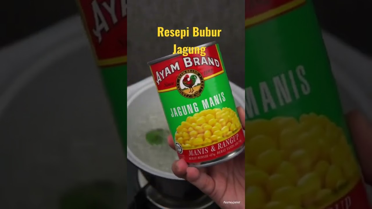 Resepi Bubur Jagung By Fazleyjalal Youtube