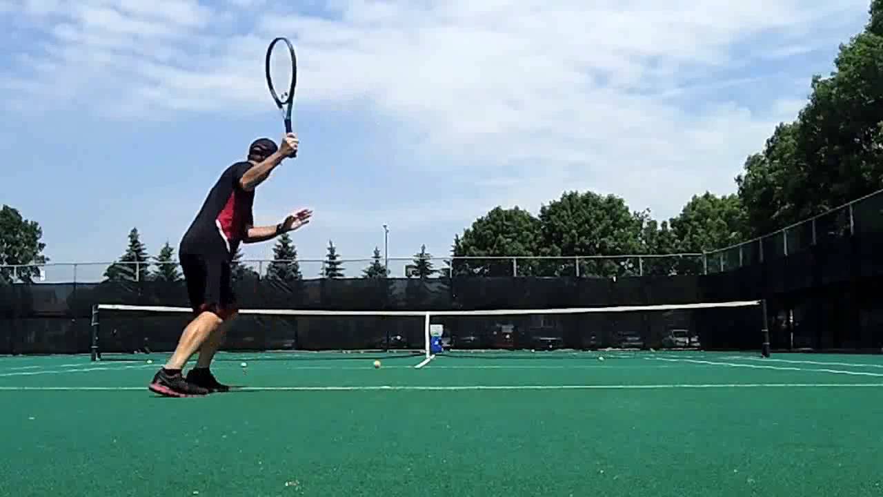 Tennis Approach Shot & Volley Shot Tennis Ball Machine Drill | mains power drill