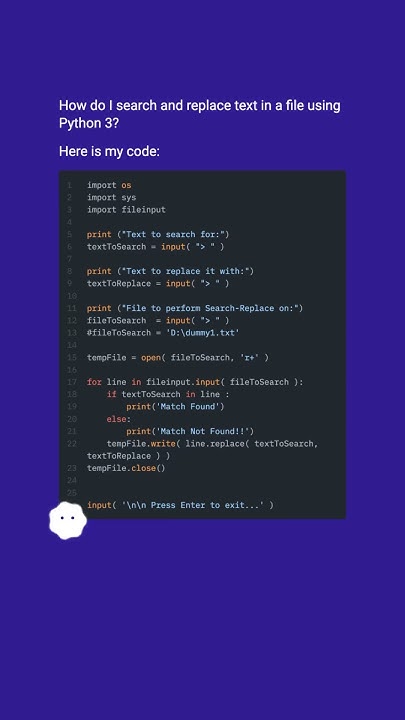 How to search and replace text in a file? #shorts - YouTube