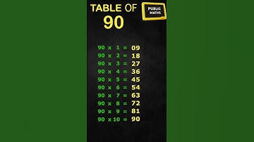 Table of 90 / 90 ka pahada / 90 ka table / #shorts  #short #maths  #publicmaths
