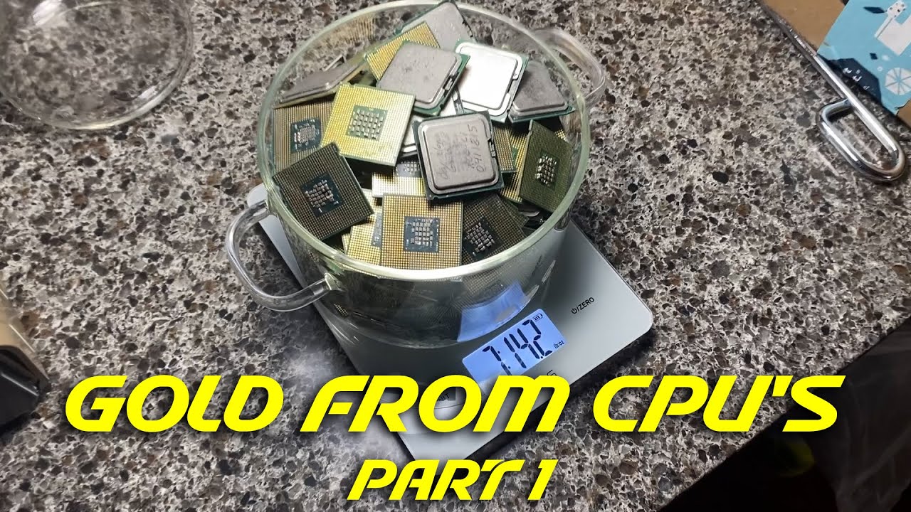 Gold Recovery for CPU's - Part 1 - Making CPU Crusher with 3D Printer