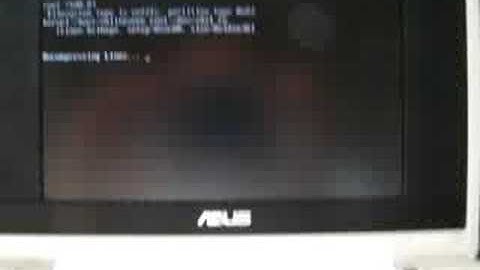 Archlinux on Eee PC 701