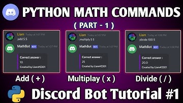 Calculator Bot Discord | discord math commands | Mathematica bot making | discord.py