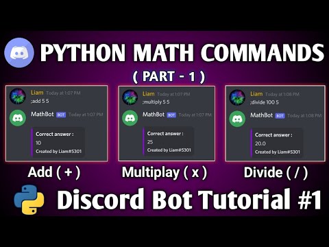 Calculator Bot Discord | discord math commands | Mathematica bot making | discord.py