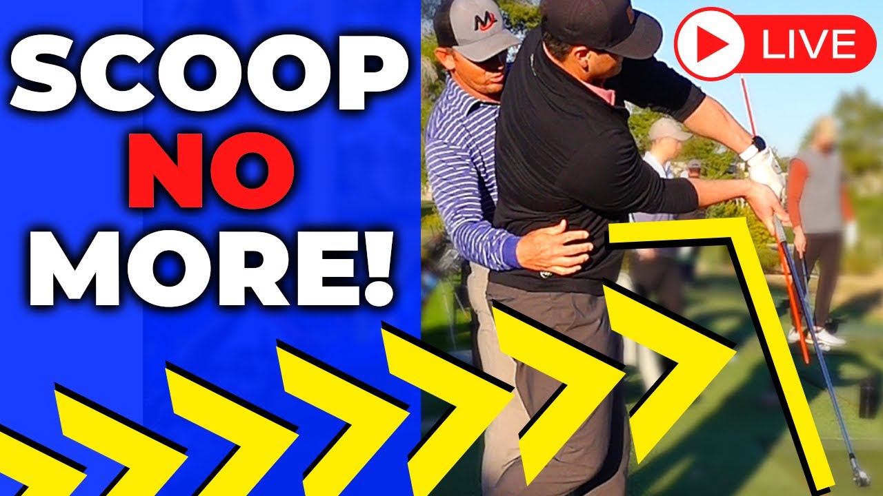 Golf Lesson How To Stop Scooping The Golf Ball In 15 Minutes! (LIVE) YouTube