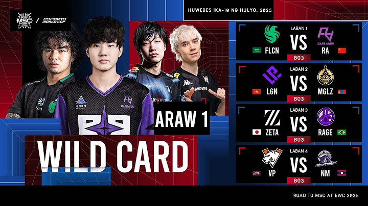 🔴 LIVE | ARAW 1 NG WILD CARD | MLBB MSC sa EWC 2025 | (FIL)