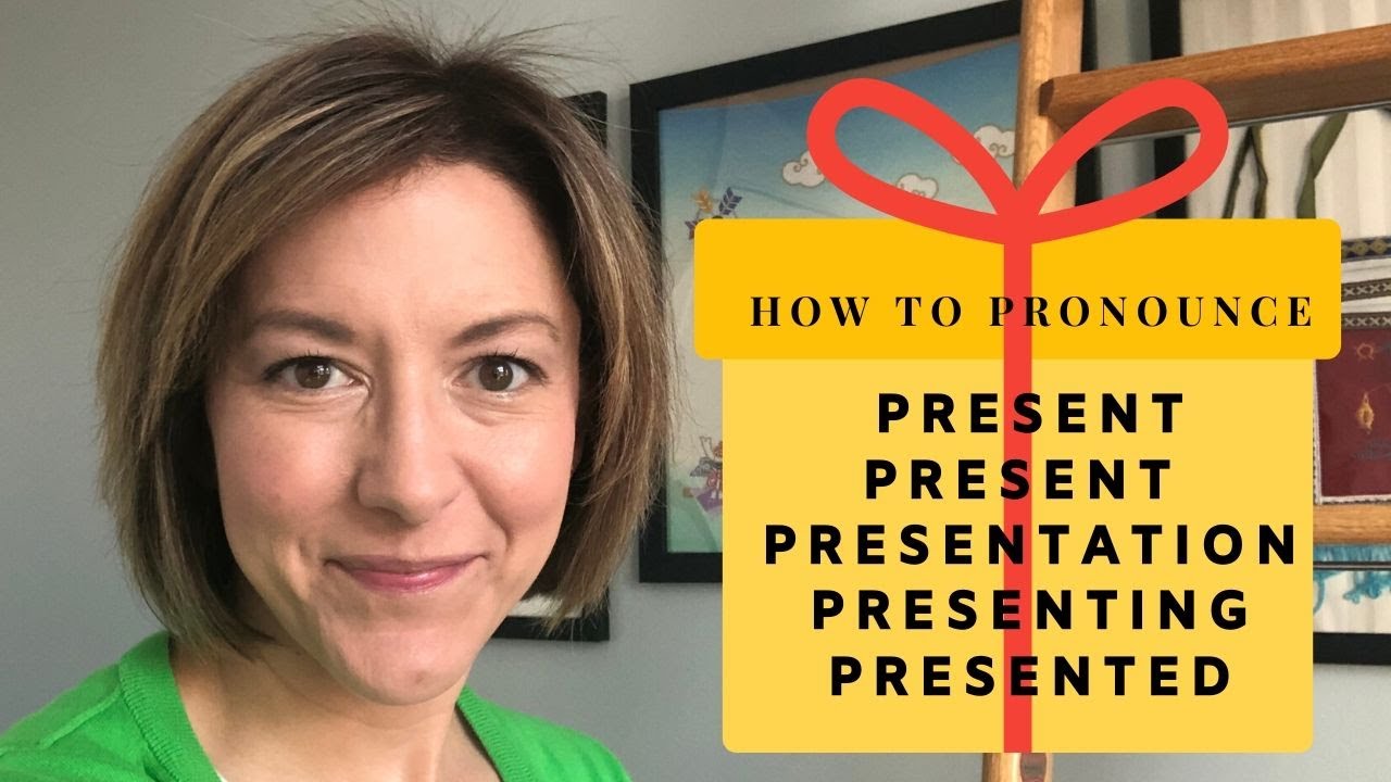 how to say presented a presentation