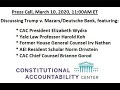 CAC press call: Trump v. Mazars/Deutsche Bank amici