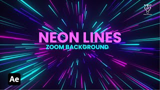 Neon Lines Zoom (Looping) Background | After Effects Tutorial