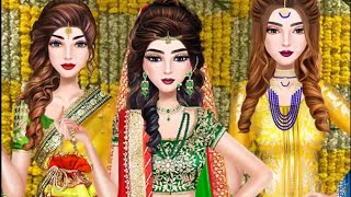 Indian Bridal Makeup & Dressup - Indian Wedding Indian Saree Android Gameplay - New Game 2023 screenshot 5