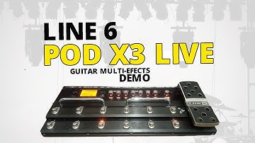 LINE 6 POD X3 LIVE Guitar Multieffects Demo