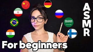 ASMR Soft Spoken Language Teacher | Learn Languages for Beginners Finnish, German, Farsi, French...