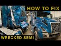 Salvage Auction Volvo VNL Semi Truck Rebuild.