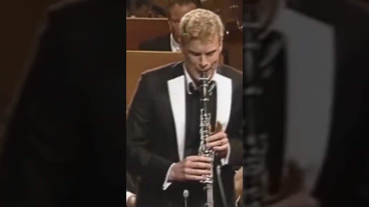 ⁣Martin Fröst SHREDS Mozart Clarinet Concerto (PARODY) #clarinet #shorts