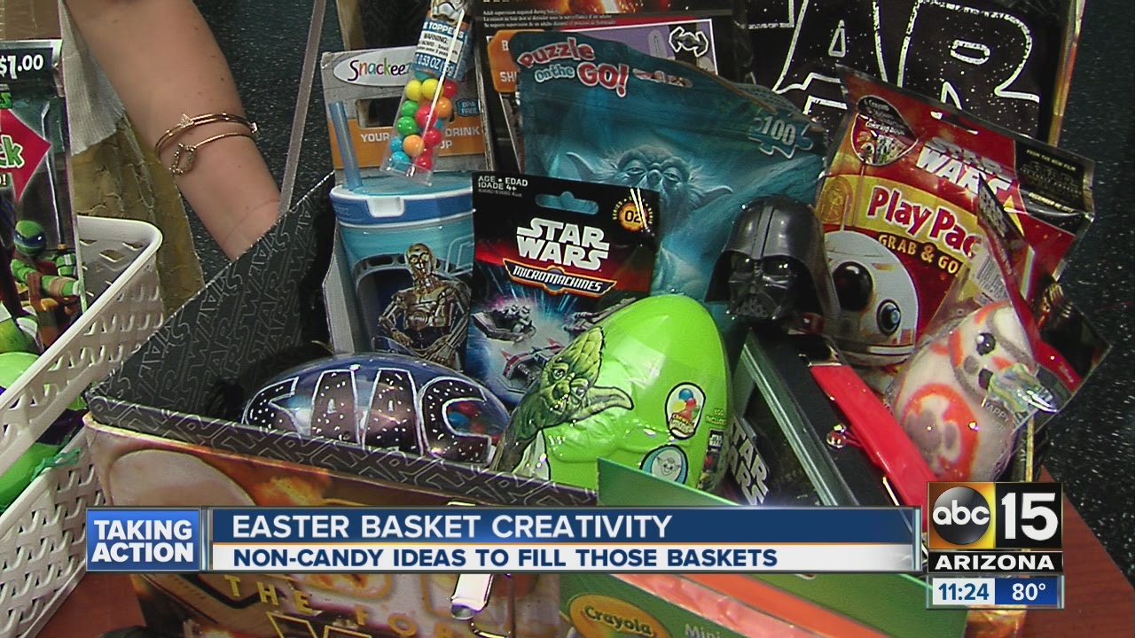 Fun Easter basket ideas without candy from Jenn Bare YouTube