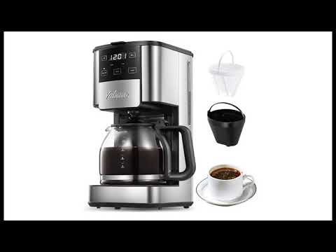 Programmable Coffee Maker, 12 Cups Coffee Pot with Timer and Glass Carafe [Yabano coffee maker]