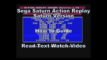 Activating the Sega Saturns Action Replay Saturn Version on Virtual Cop (Health Cheating Special)