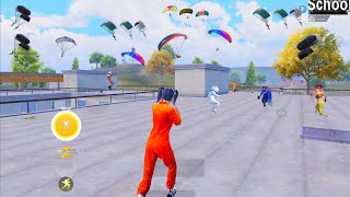 Wow Insane Landing In School Pubg Mobile