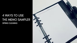 Spring Cleaning! 4 Ways to Use the Memo Planner Insert Sampler | Cloth & Paper