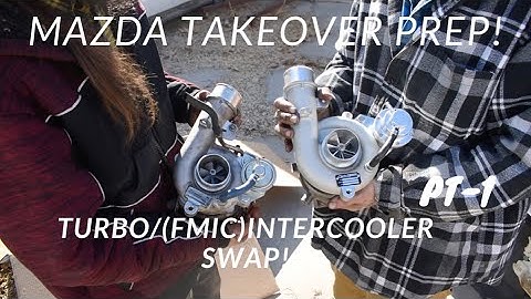 MAZDASPEED3 turbo/Front mount intercooler install! prepping for Mazda takeover!