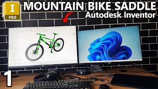 Inventor | Mountain Bike Saddle | Advanced Surface Modelling Tutorial for Beginners - Part 1